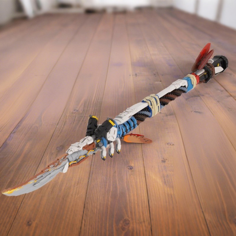 GOBRICKS MOC 142400 Horizon Forbidden West 1:1 scale Champion's Spear - YWOBB