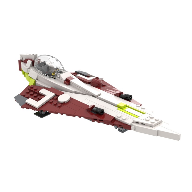 GOBRICKS MOC A2328 khatmorg's Obi-Wan's Delta-7 Aethersprite-Class Interceptor - YWOBB