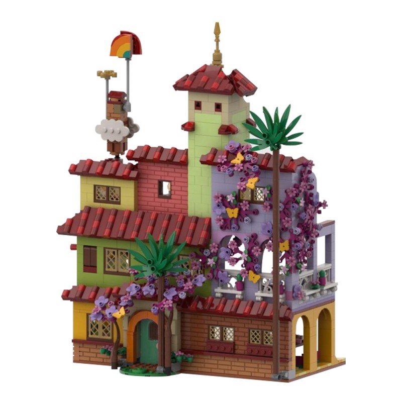 GOBRICKS MOC 152328 Larger Encanto Madrigal House - YWOBB