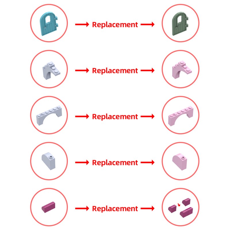 GOBRICKS MOC 152328 Larger Encanto Madrigal House - YWOBB