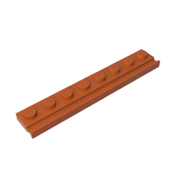 GOBRICKS GDS-1235 Modified 1 x 8 with Door Rail - YWOBB