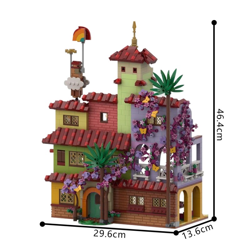 GOBRICKS MOC 152328 Larger Encanto Madrigal House - YWOBB