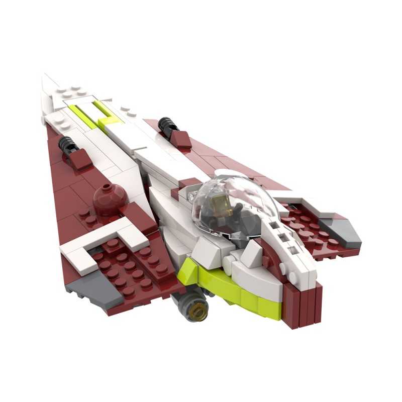 GOBRICKS MOC A2328 khatmorg's Obi-Wan's Delta-7 Aethersprite-Class Interceptor - YWOBB