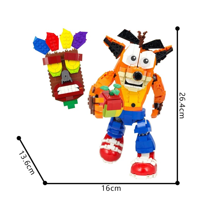 GOBRICKS MOC 41933 Crash Bandicoot - YWOBB