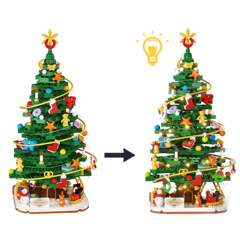 GOBRICKS MOC S0052 Christmas tree - YWOBB