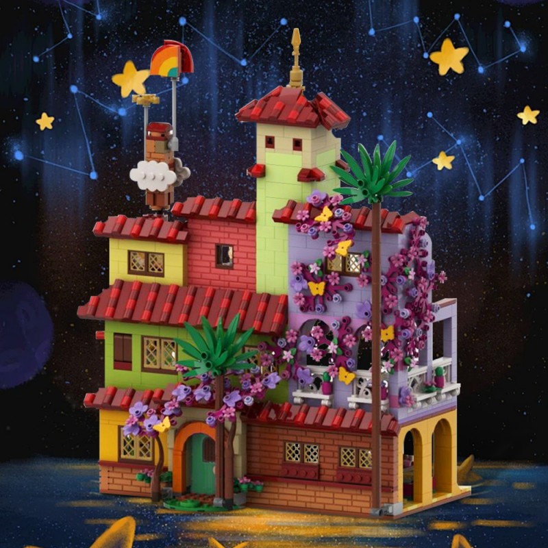 GOBRICKS MOC 152328 Larger Encanto Madrigal House - YWOBB
