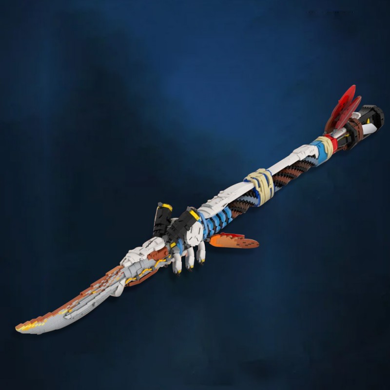 GOBRICKS MOC 142400 Horizon Forbidden West 1:1 scale Champion's Spear - YWOBB