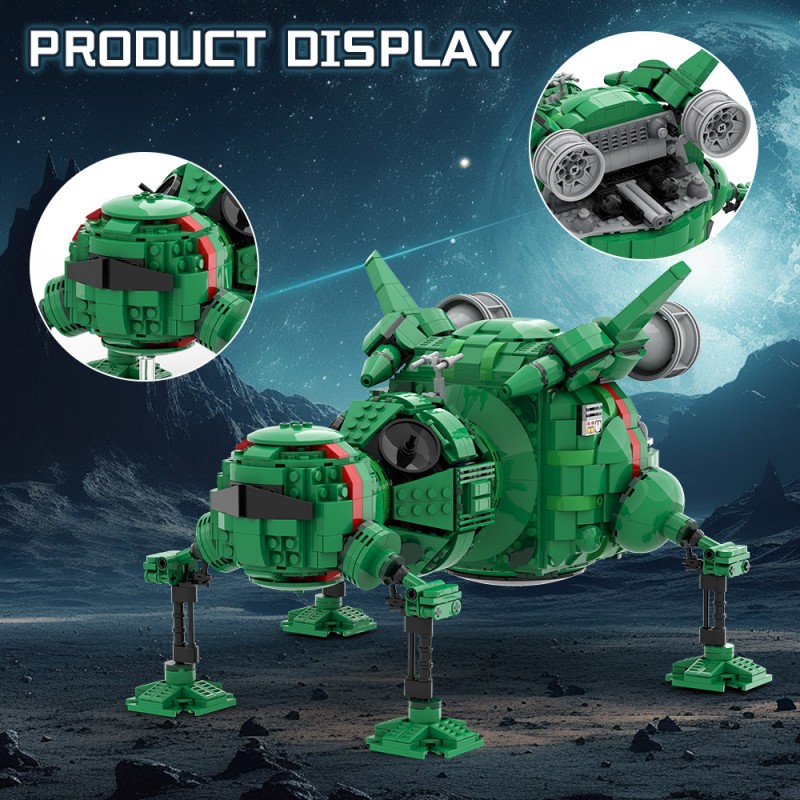 GOBRICKS MOC A2361 Red Dwarf - Starbug - YWOBB