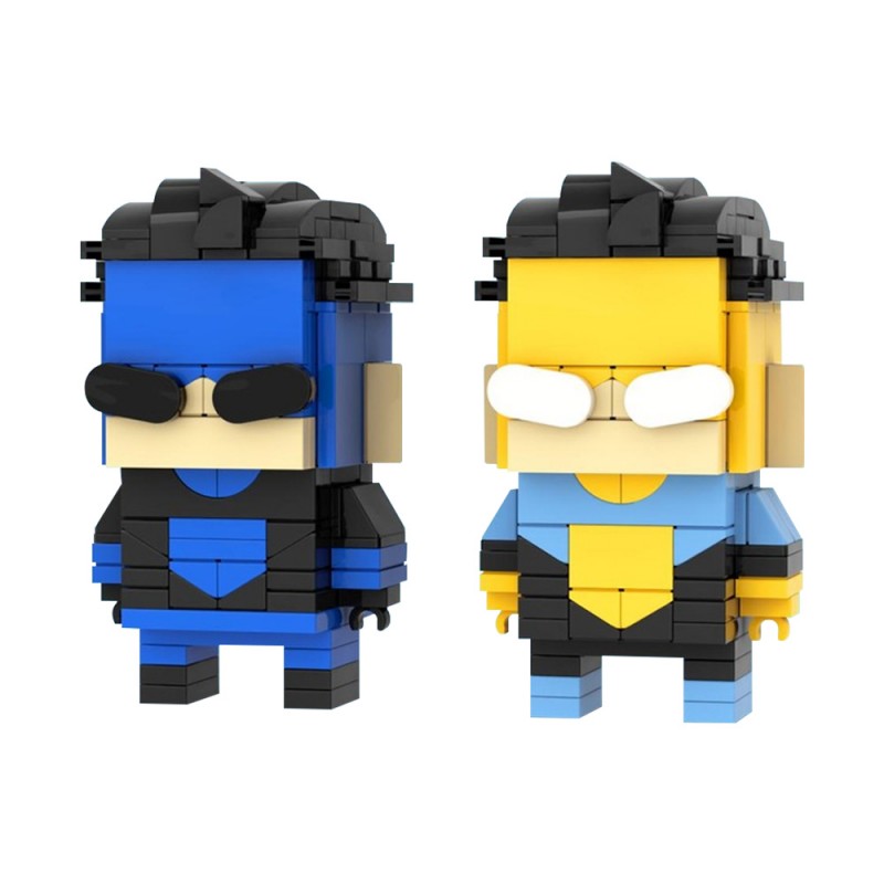 GOBRICKS MOC 176363 Invincible Brickheadz - YWOBB