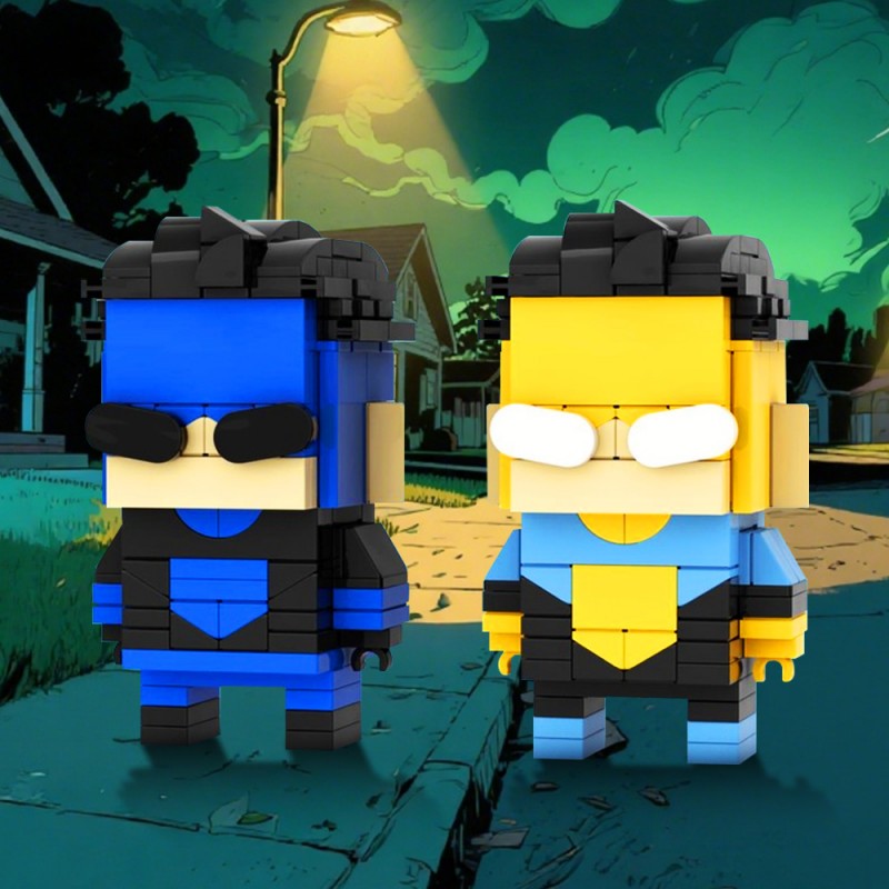 GOBRICKS MOC 176363 Invincible Brickheadz - YWOBB