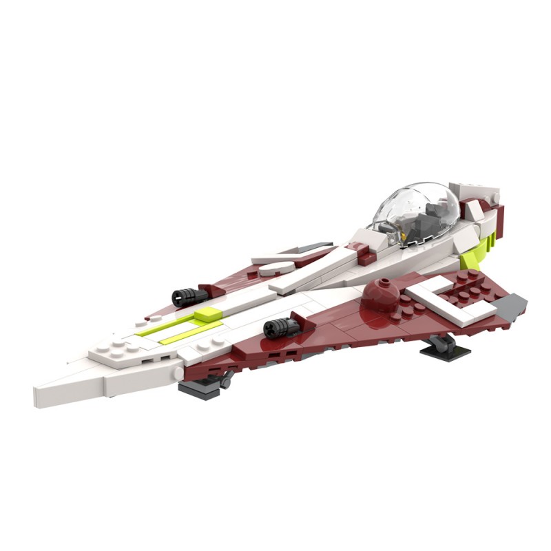 GOBRICKS MOC A2328 khatmorg's Obi-Wan's Delta-7 Aethersprite-Class Interceptor - YWOBB