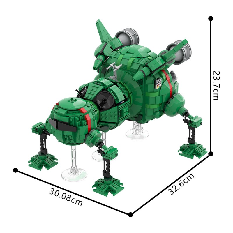 GOBRICKS MOC A2361 Red Dwarf - Starbug - YWOBB