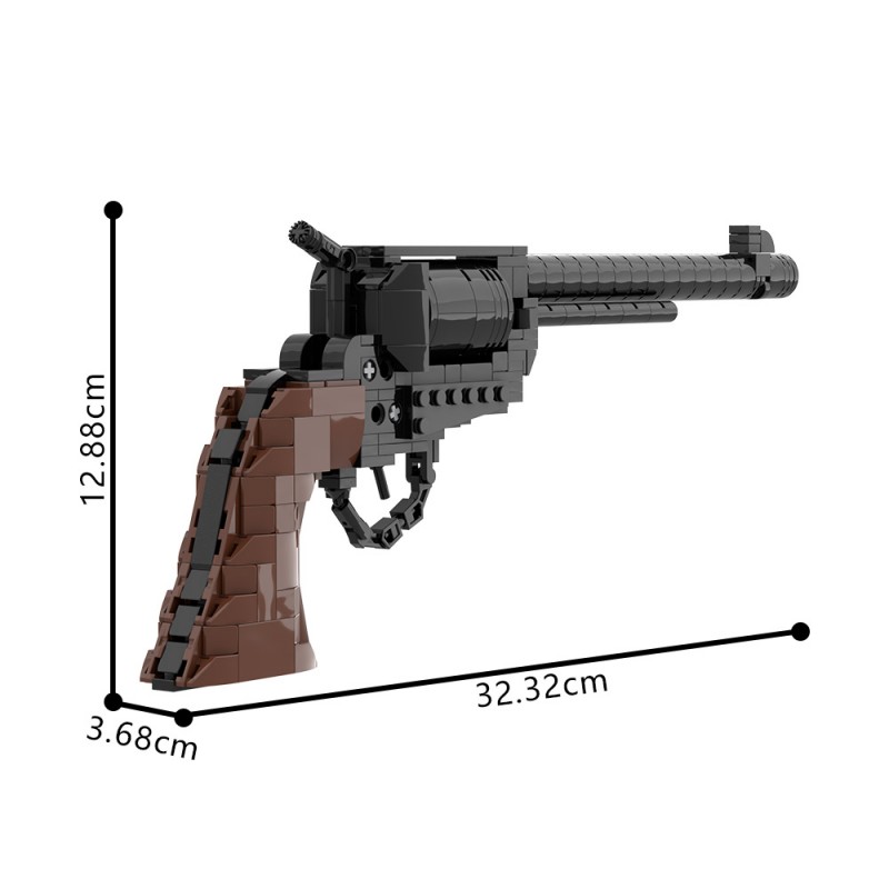 GOBRICKS MOC 223261 Colt SAA Model 1873 Cavalry Revolver - YWOBB