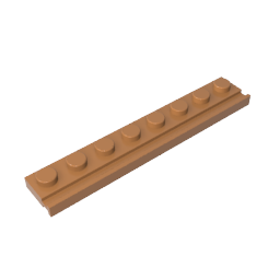 GOBRICKS GDS-1235 Modified 1 x 8 with Door Rail - YWOBB