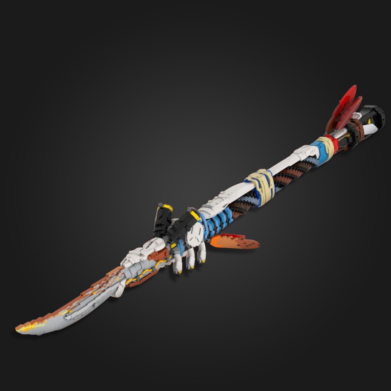 GOBRICKS MOC 142400 Horizon Forbidden West 1:1 scale Champion's Spear - YWOBB