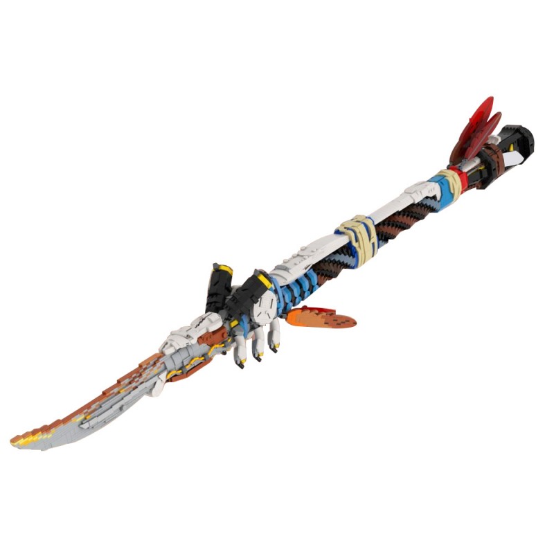 GOBRICKS MOC 142400 Horizon Forbidden West 1:1 scale Champion's Spear - YWOBB