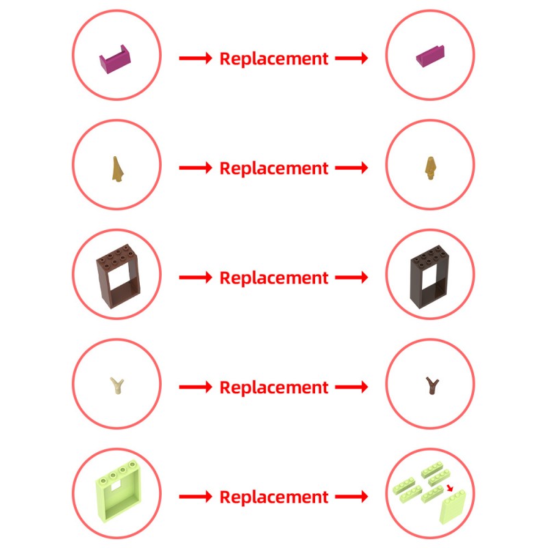 GOBRICKS MOC 152328 Larger Encanto Madrigal House - YWOBB