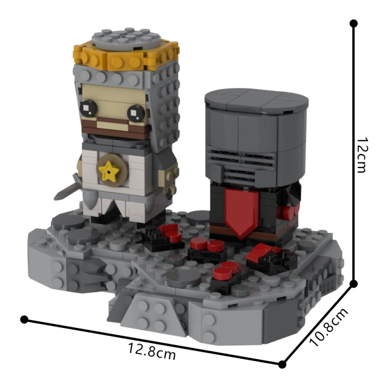 GOBRICKS MOC 222706 Black Knight Duel - YWOBB