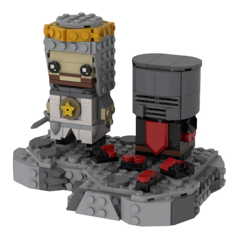 GOBRICKS MOC 222706 Black Knight Duel - YWOBB