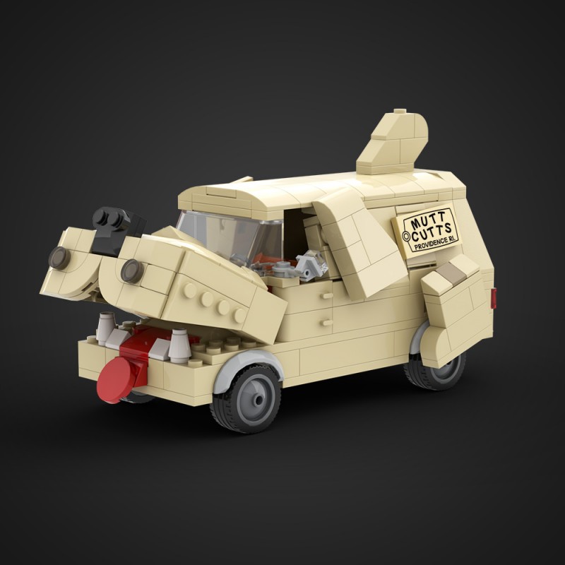 GOBRICKS MOC A2343 Dog Van - YWOBB