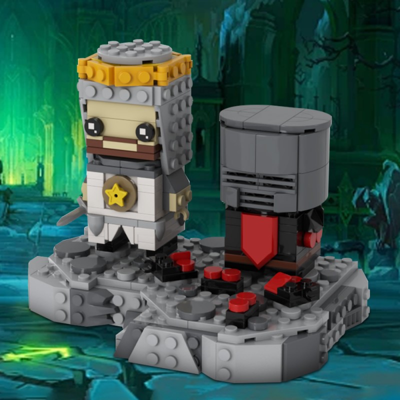 GOBRICKS MOC 222706 Black Knight Duel - YWOBB