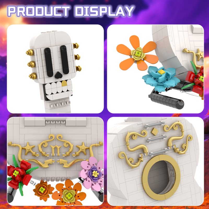 GOBRICKS MOC A2341 Coco Guitar - YWOBB