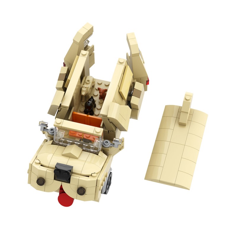 GOBRICKS MOC A2343 Dog Van - YWOBB