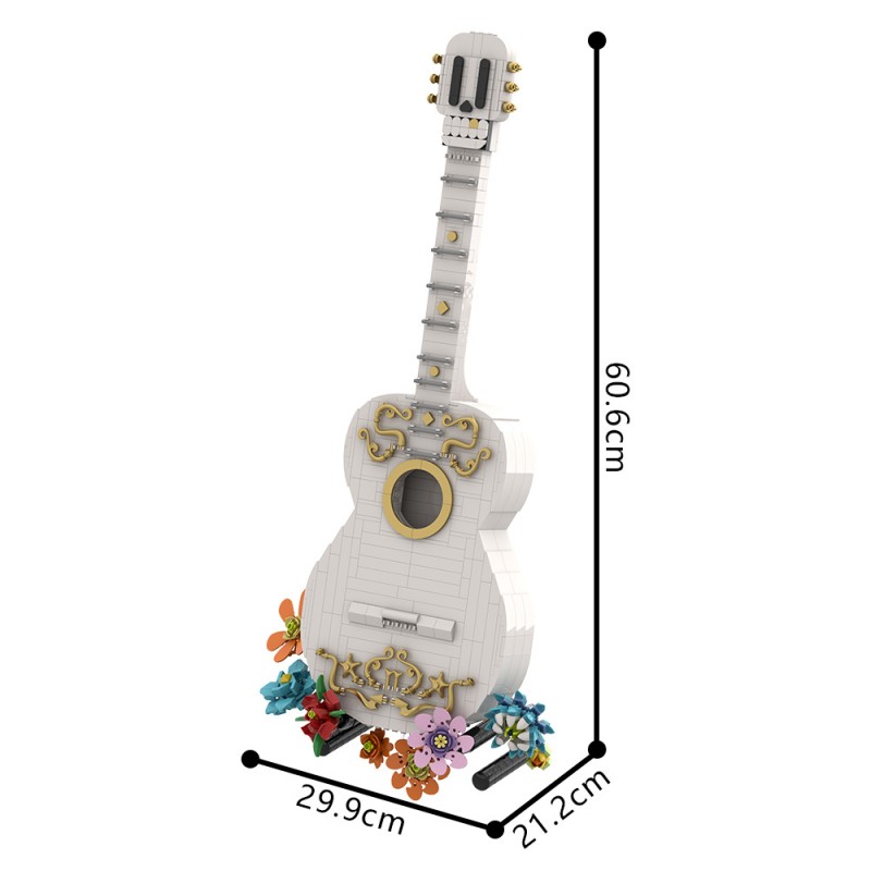 GOBRICKS MOC A2341 Coco Guitar - YWOBB