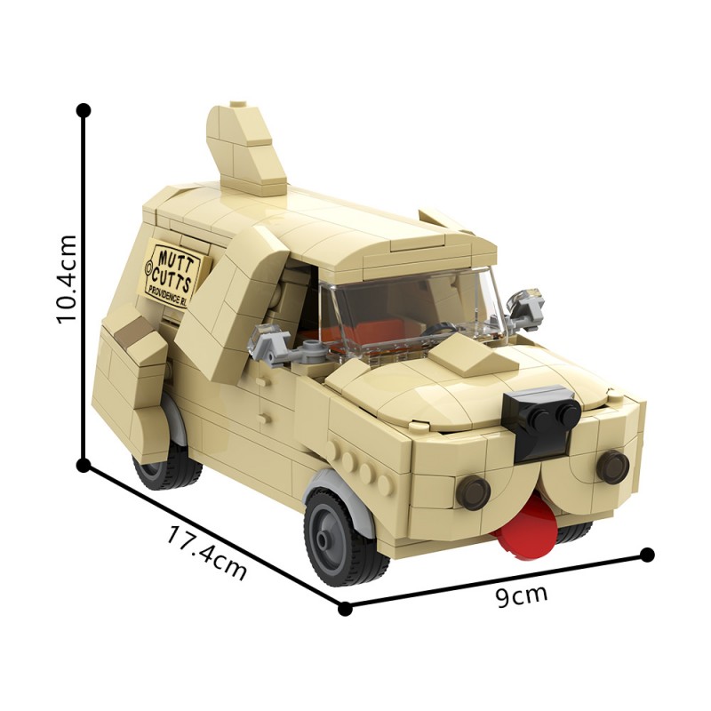 GOBRICKS MOC A2343 Dog Van - YWOBB