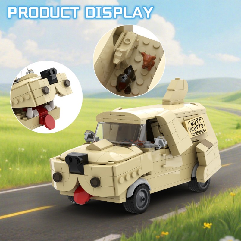 GOBRICKS MOC A2343 Dog Van - YWOBB