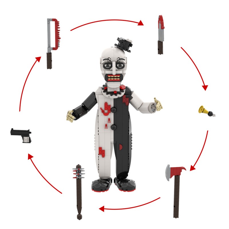 GOBRICKS MOC S0036 Art the Clown-Whole Body Version - YWOBB