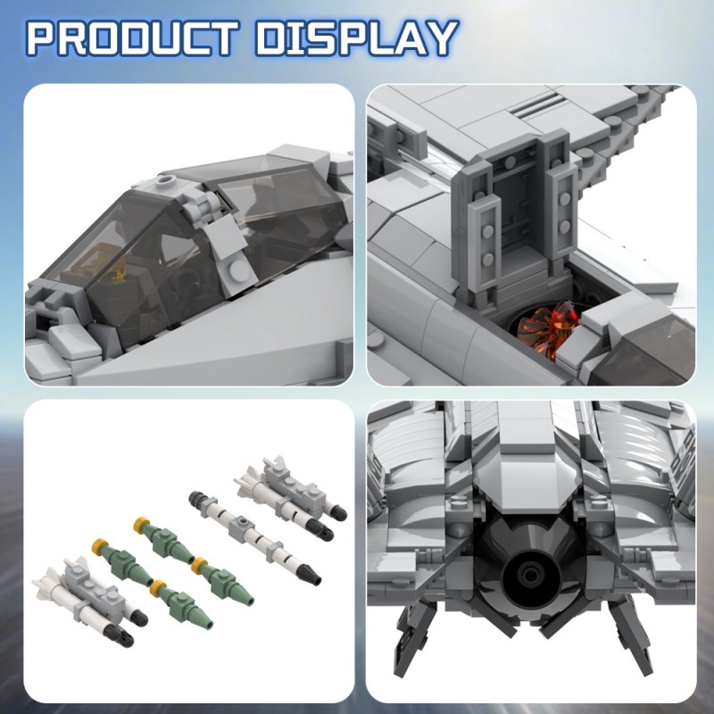 GOBRICKS MOC A2329 F-35 B Darth - YWOBB