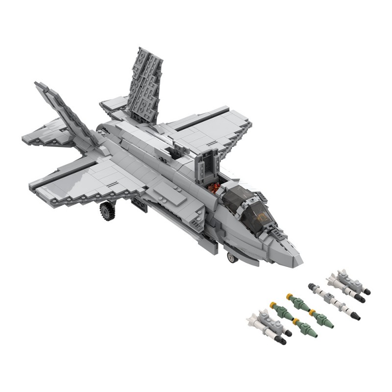 GOBRICKS MOC A2329 F-35 B Darth - YWOBB