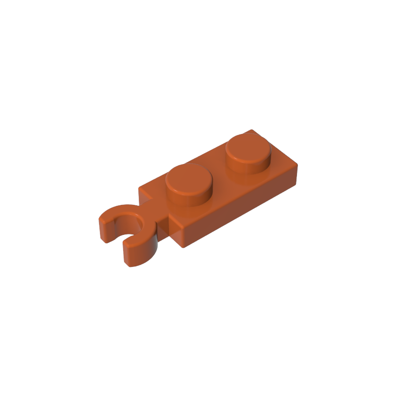 GOBRICKS GDS-90199 Plate Modified 1 x 2 with Clip on End (Vertical Grip) - YWOBB