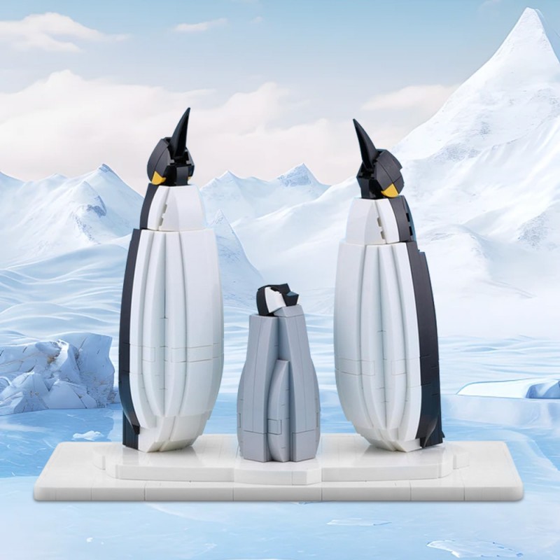 GOBRICKS MOC 224007 Penguin Family - YWOBB