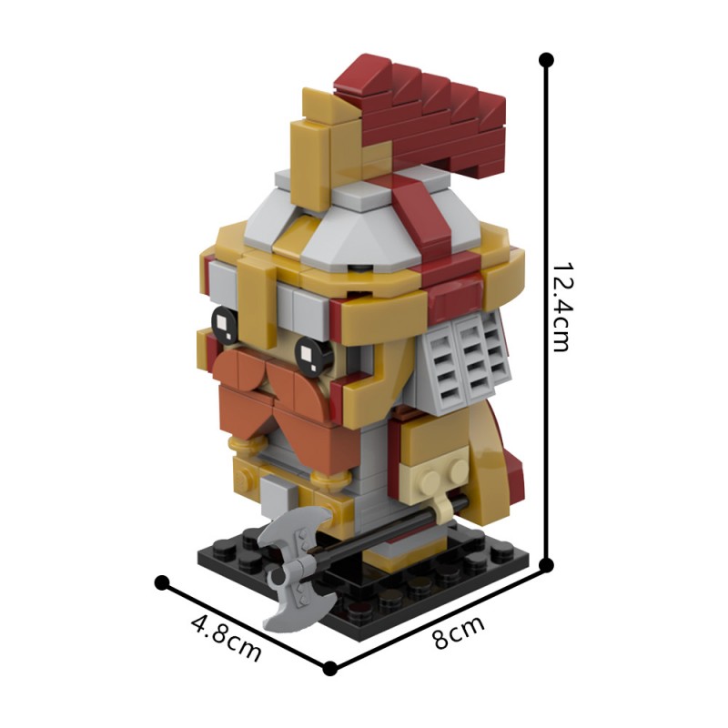 GOBRICKS MOC 225042 Dain Ironfoot Brickhead - YWOBB