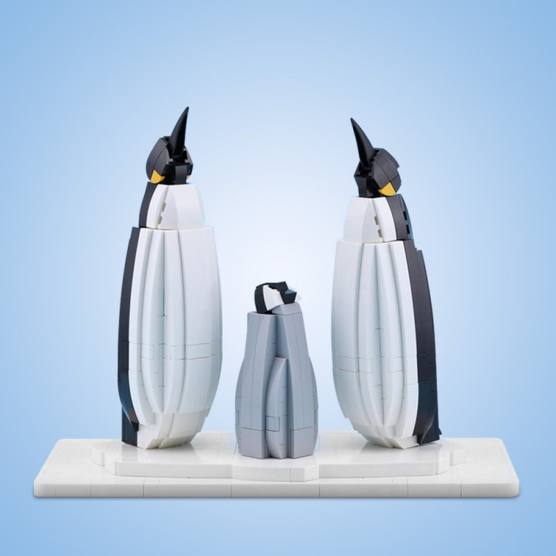 GOBRICKS MOC 224007 Penguin Family - YWOBB