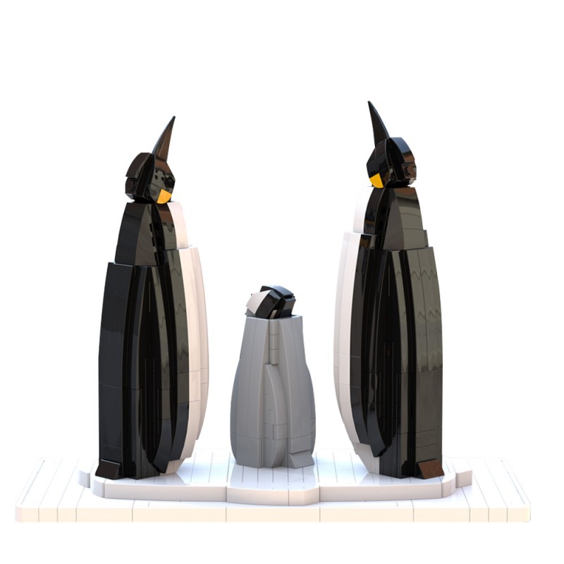 GOBRICKS MOC 224007 Penguin Family - YWOBB
