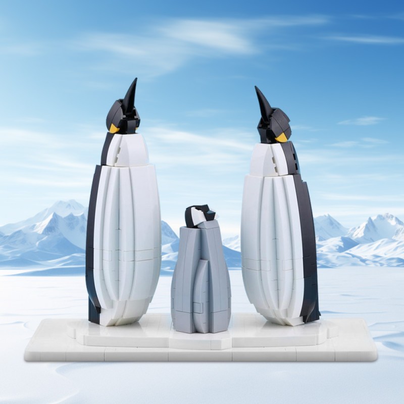 GOBRICKS MOC 224007 Penguin Family - YWOBB