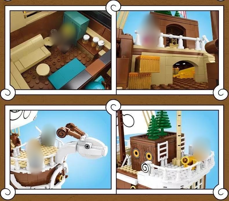 STACKO BRICKS 03097 One Piece The Going Merry Pirate Ship - YWOBB