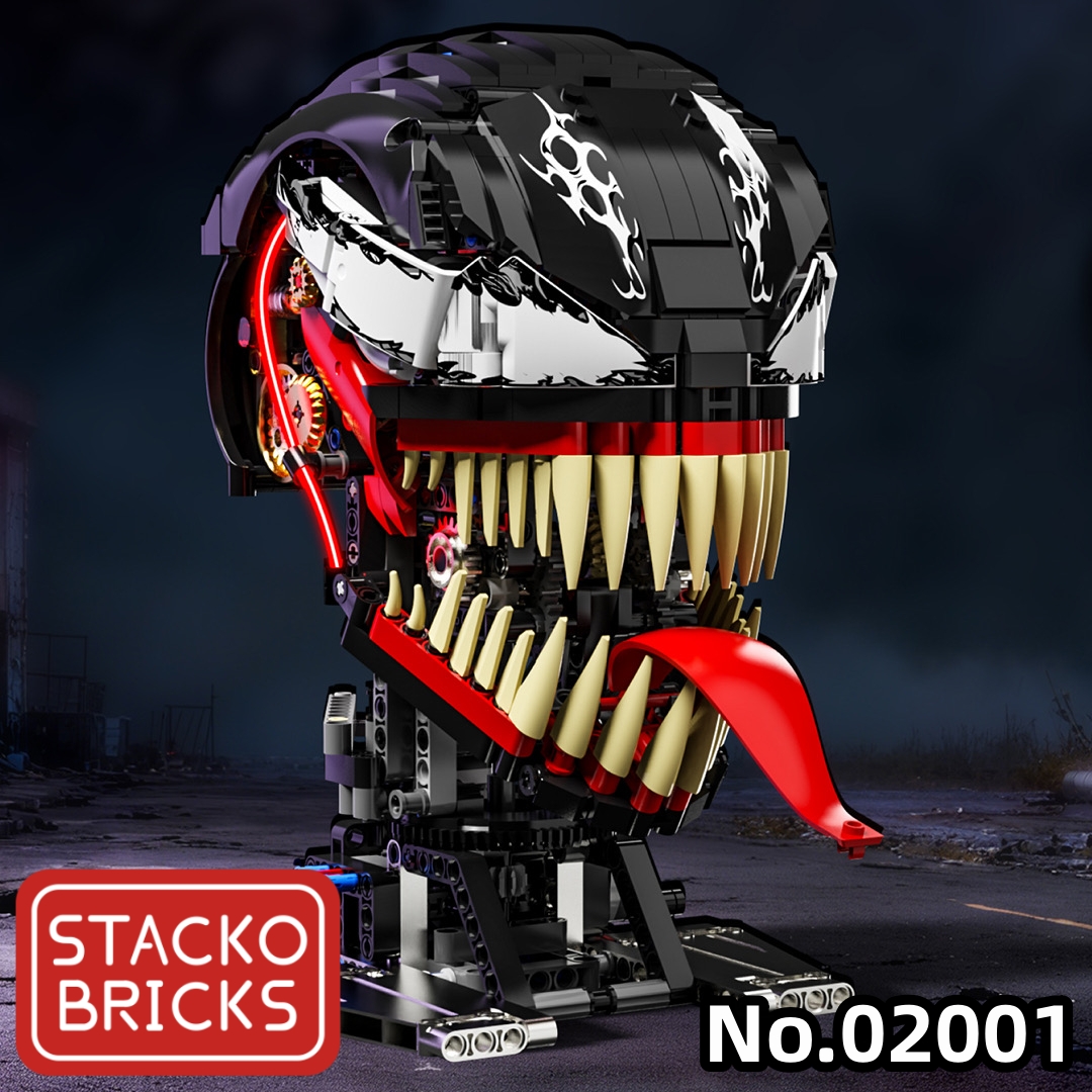 STACKO BRICKS 02001 Venom movable head with lights - YWOBB