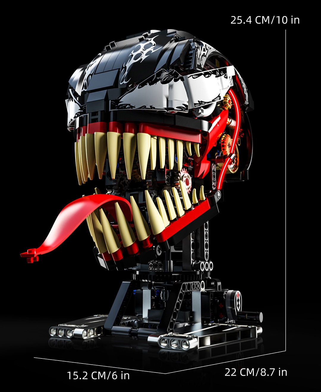 STACKO BRICKS 02001 Venom movable head with lights - YWOBB