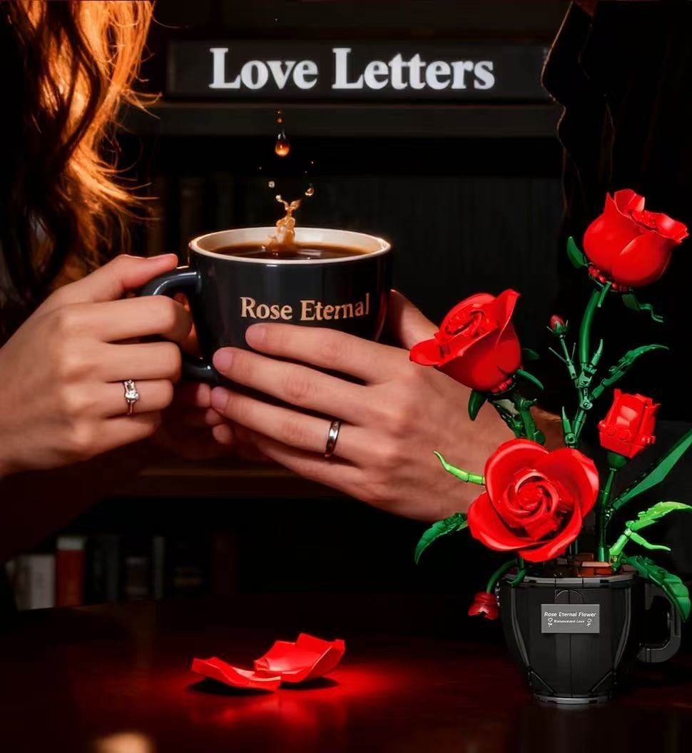 DK 3036 Coffee cup rose - YWOBB