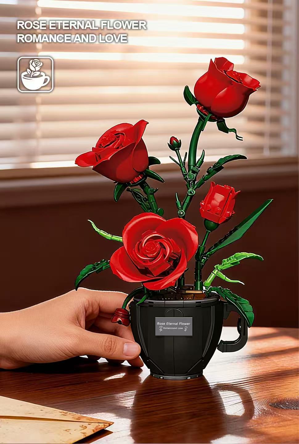 DK 3036 Coffee cup rose - YWOBB