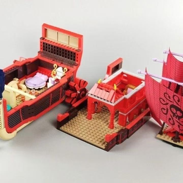 STACKO BRICKS 03096 ONE PIECE Nine Snake Pirates Ship - YWOBB