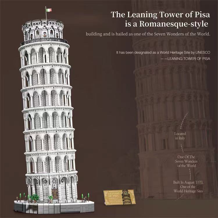 Reobrix 66025 The Leaning Tower of Pisa OVP EU Warehouse Version - YWOBB