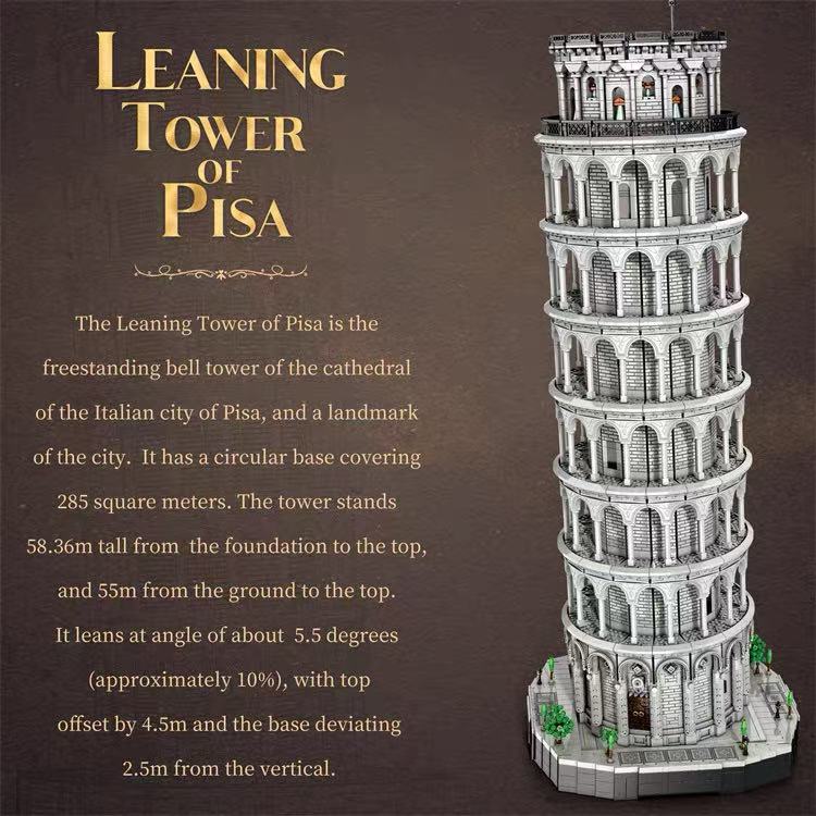 Reobrix 66025 The Leaning Tower of Pisa OVP EU Warehouse Version - YWOBB