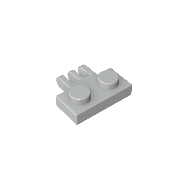 GOBRICKS GDS-90016 Hinge Plate 1 x 2 with 3 Fingers on Side - YWOBB