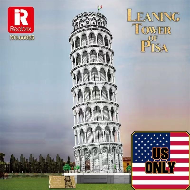 Reobrix 66025 The Leaning Tower of Pisa OVP US Warehouse Version - YWOBB