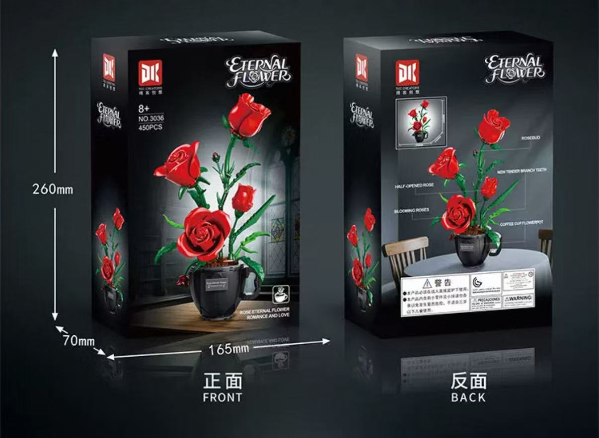 DK 3036 Coffee cup rose - YWOBB